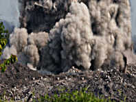 Explosion im Auengelnde