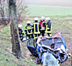 Schwerer Unfall hinter den Mhlen