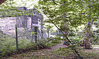 altes Gebude im Wald