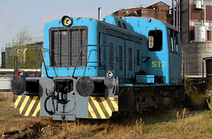 Werksbahn - Diesellokomotive im Ruhrgebiet