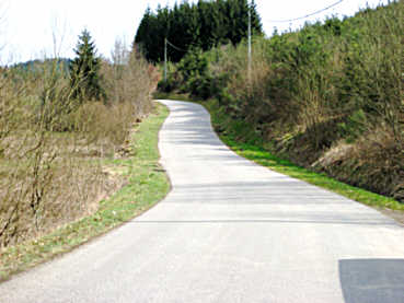 Landschaft zu Haus, alte Zufahrt